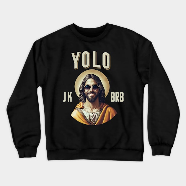 Easter Shirt: YOLO Jesus Crewneck Sweatshirt by Loghead Design